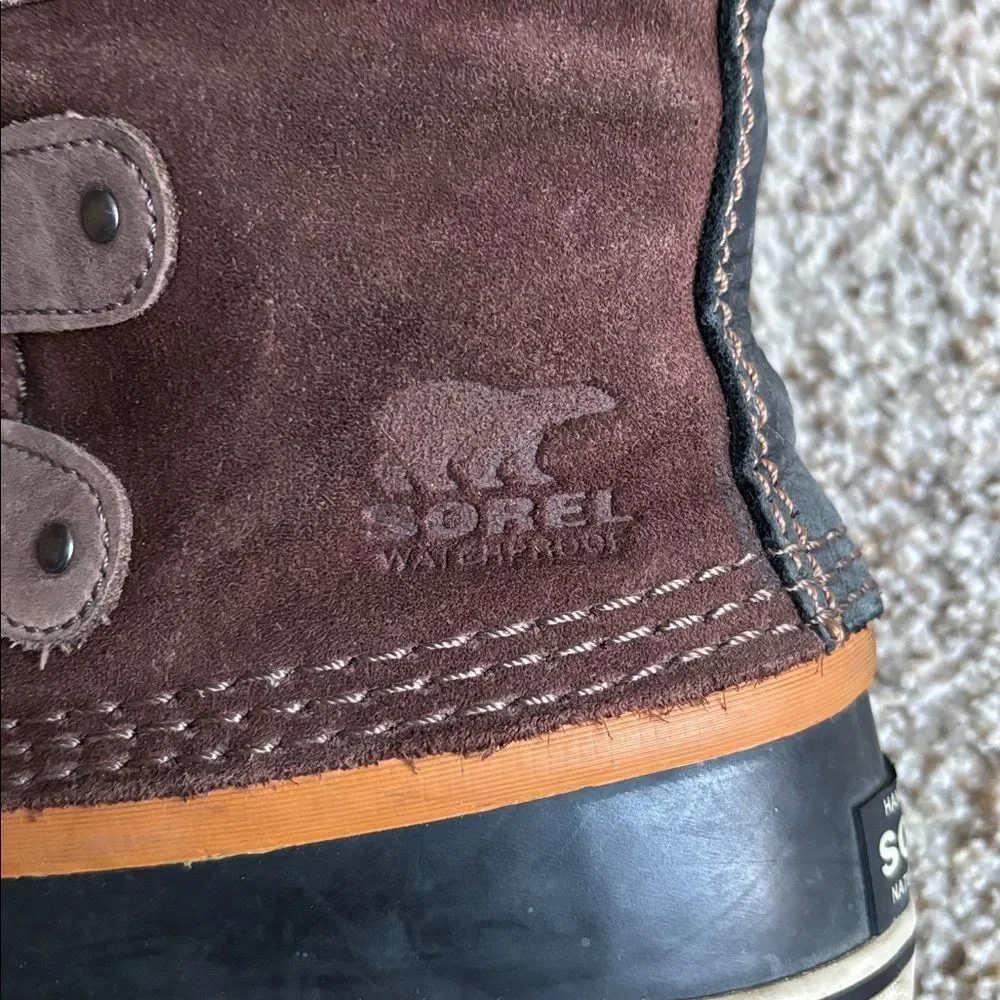 Sorel Women’s Joan of Arctic Brown Suede Tall Winter Boots US 8